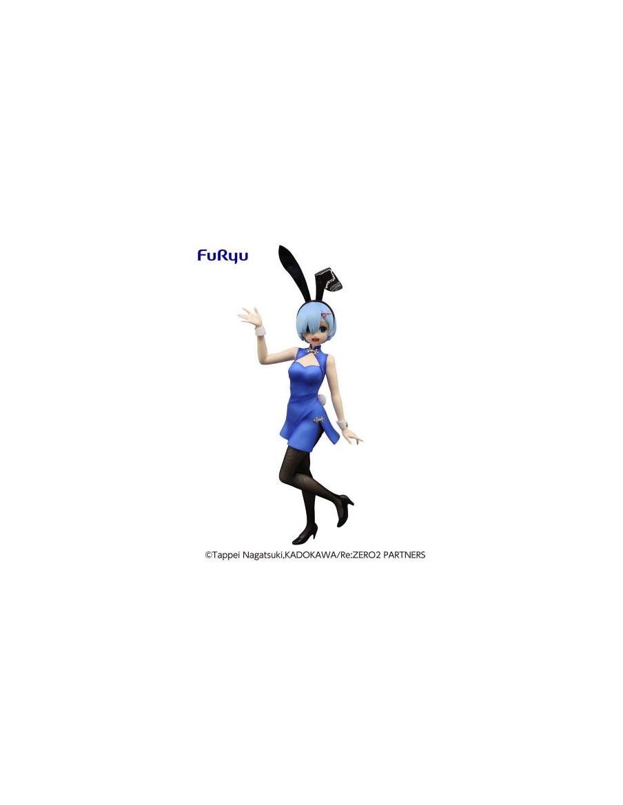 BiCute Bunnies Rem chinese Outfit Figure. Re:Zero  - Figura de conejita china de Rem  Anime Re:Zero