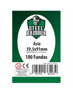 Fundas Steel Armour Asia (57,5x89) (100)  - Fundas Asia 57,5x89 Medidas exteriores: 59,5x91