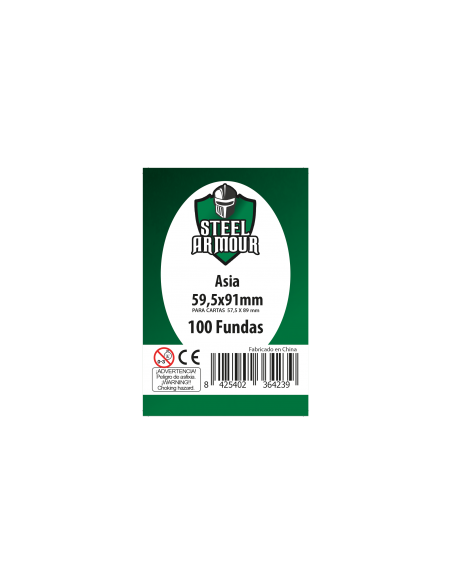 Fundas Steel Armour Asia (57,5x89) (100)  - Fundas Asia 57,5x89 Medidas exteriores: 59,5x91