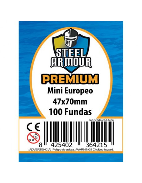 Fundas Steel Armour Mini Euro (45x68) Premium (100)