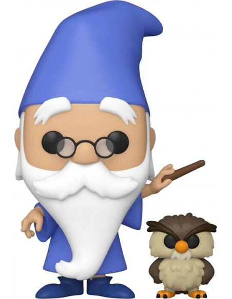 Funko Pop Merlin with Archimedes. The Sword and the Stone