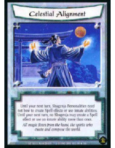Celestial Alignment - Until the beginning of your next turn, Shugenja Personalities need not bow to cast Spells or Kihos or to
