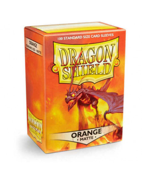 Dragon Shield Standard Size Sleeves (63x88mm) - Orange Mate (100)