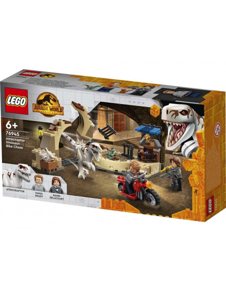 Lego Jurassic World. Atrociraptor: persecución en motocicleta