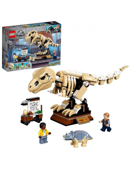 Lego Jurassic World. Exposición del Dinosaurio T. rex Fosilizado