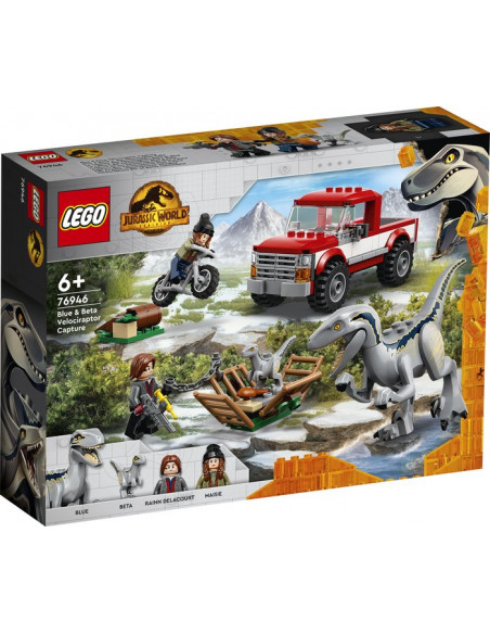Lego Jurassic World. Captura de los Velocirraptores Blue y Beta