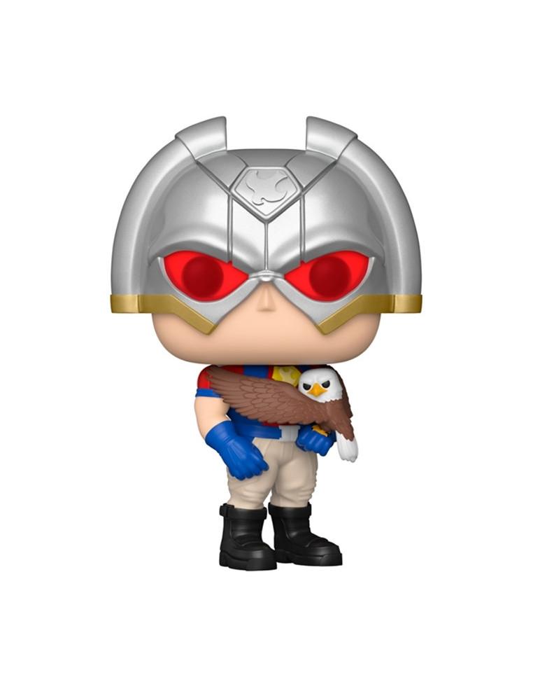 Funko Pop Peacemaker con Eagly. Peacemaker  - Figura Funko Pop Peacemaker con Eagly en vinilo, en distribución. 10 cm de altura.