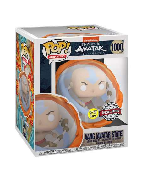 Funko Pop. Avatar The Last Airbender. Aang (Estado Avatar) (GITD)