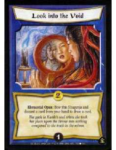 Look into the Void - Elemental Open: Bow this Shugenja and discard a card from your hand to draw a Fate card.