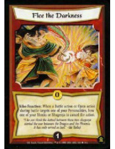 Flee the Darkness (Español)  - Kiho Reaction: When another player targets one of your Personalities with a Battle action or with
