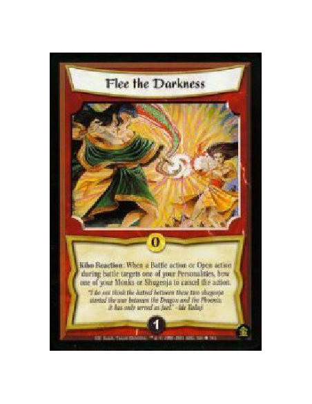 Flee the Darkness (Español)  - Kiho Reaction: When another player targets one of your Personalities with a Battle action or with