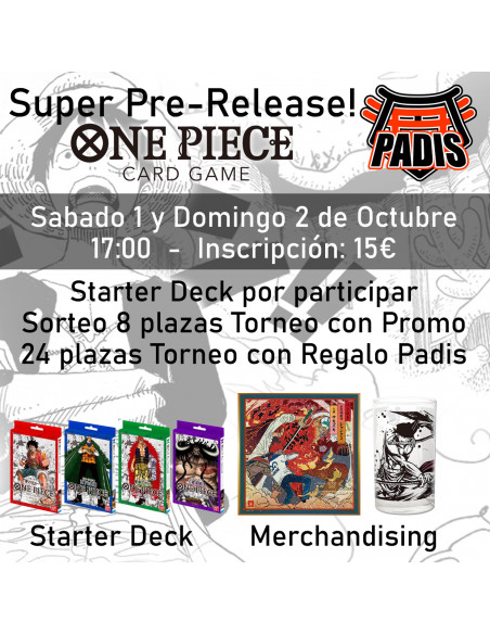 Inscripción Pre-release One Piece - SÁBADO 1 de Octubre
