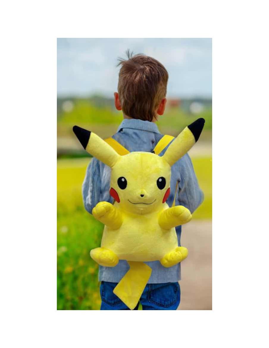 Peluche Mochila Pikachu. Pokémon  - 