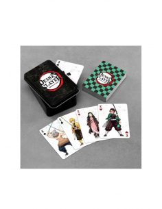 French Card Deck Demon Slayer  - Demon Slayer Kimetsu No Yaiba: Playing Cards With Tin
