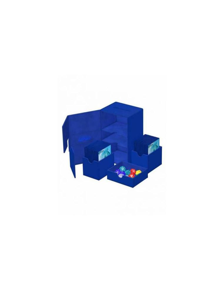 Twin Flip'n'Tray Deck Case 160+ Standard Size XenoSkin Blue Monocolor. Ultimate Guard  - 