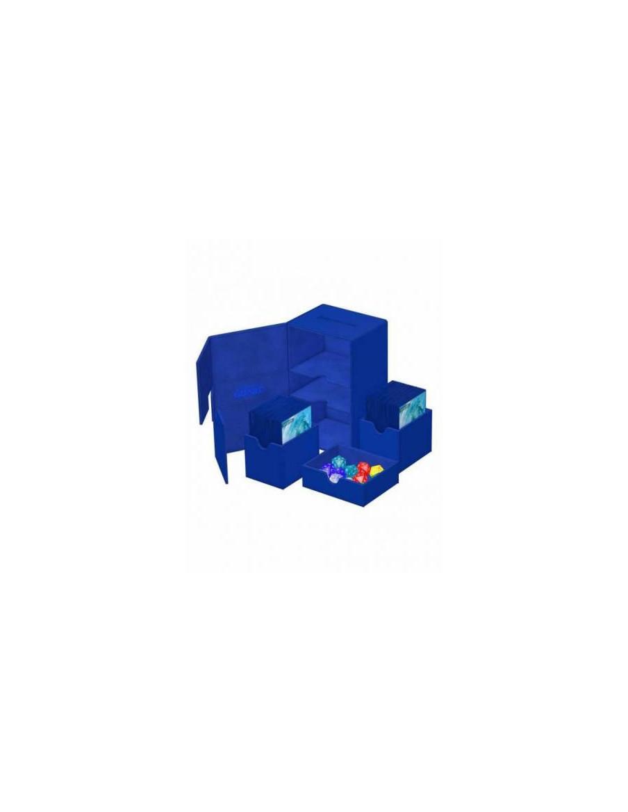 Twin Flip'n'Tray Deck Case 160+ Standard Size XenoSkin Blue Monocolor. Ultimate Guard  - 