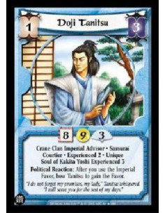Doji Tanitsu Exp2 (Spanish)  - Crane Clan Imperial Advisor * Samurai Courtier * Experienced 2 * Unique Soul of Kakita Yoshi Expe