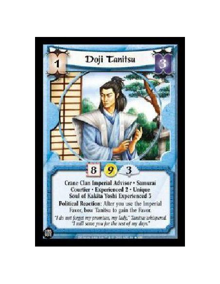 Doji Tanitsu Exp2 FOIL (Español)  - Crane Clan Imperial Advisor * Samurai Courtier * Experienced 2 * Unique Soul of Kakita Yoshi