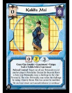 Kakita Mai Exp FOIL (Spanish)  - Crane Clan Courtier . Experienced . Unique Soul of Kakita Ichiro Experienced Political Limited: