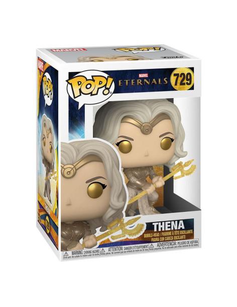 Funko Pop Thena. Eternals Marvel  - Figura de vinilo de la línea 'POP!', tamaño aprox. 9 cm.