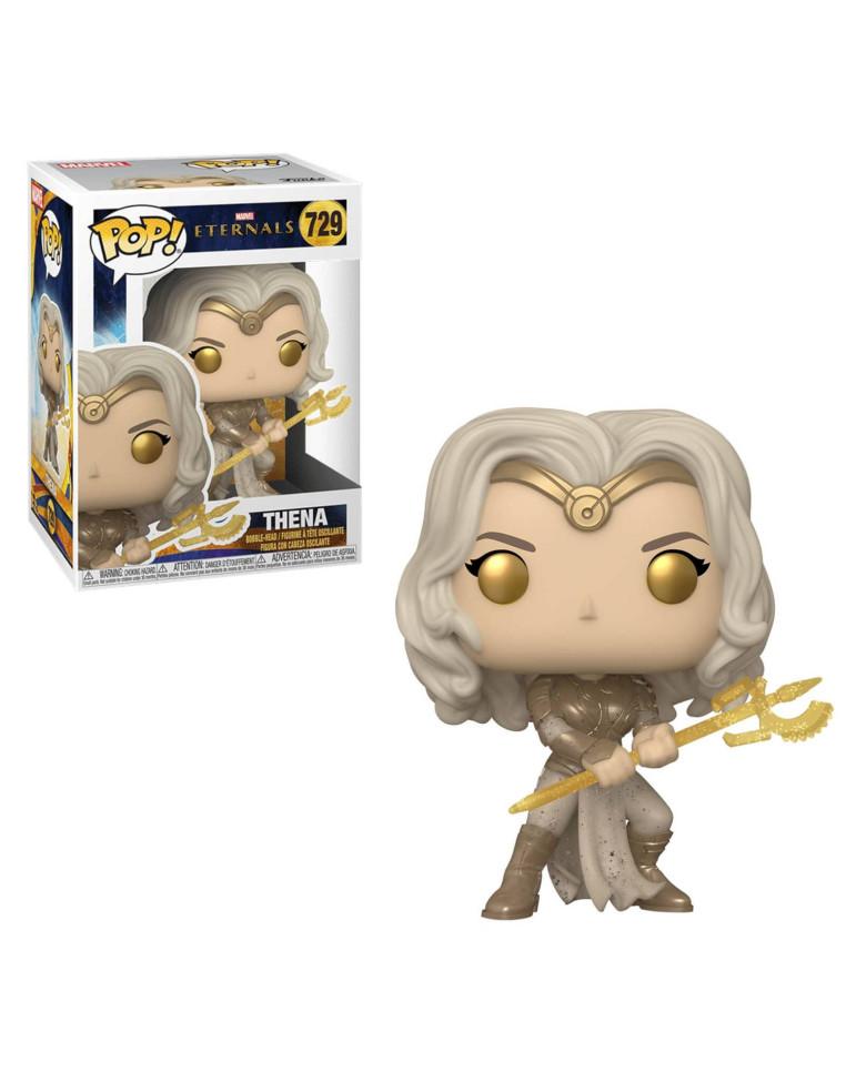 Funko Pop Thena. Eternals Marvel  - Figura de vinilo de la línea 'POP!', tamaño aprox. 9 cm.