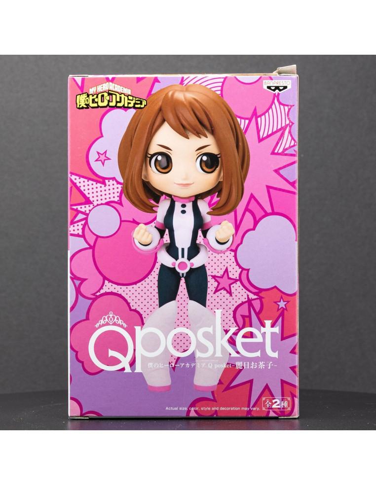 Figura Qposket Ochaco Uraraka. My Hero Academia  -  Esta figura de unos 13 cm, de PVC incluye una base soporte especial para exp