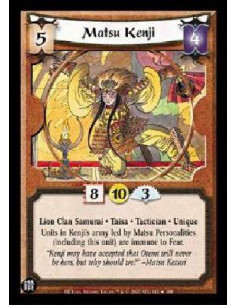 Matsu Kenji FOIL  - Lion Clan Samurai * Taisa * Tactician * Unique Units in Kenji's army led by Matsu Personalities (including t