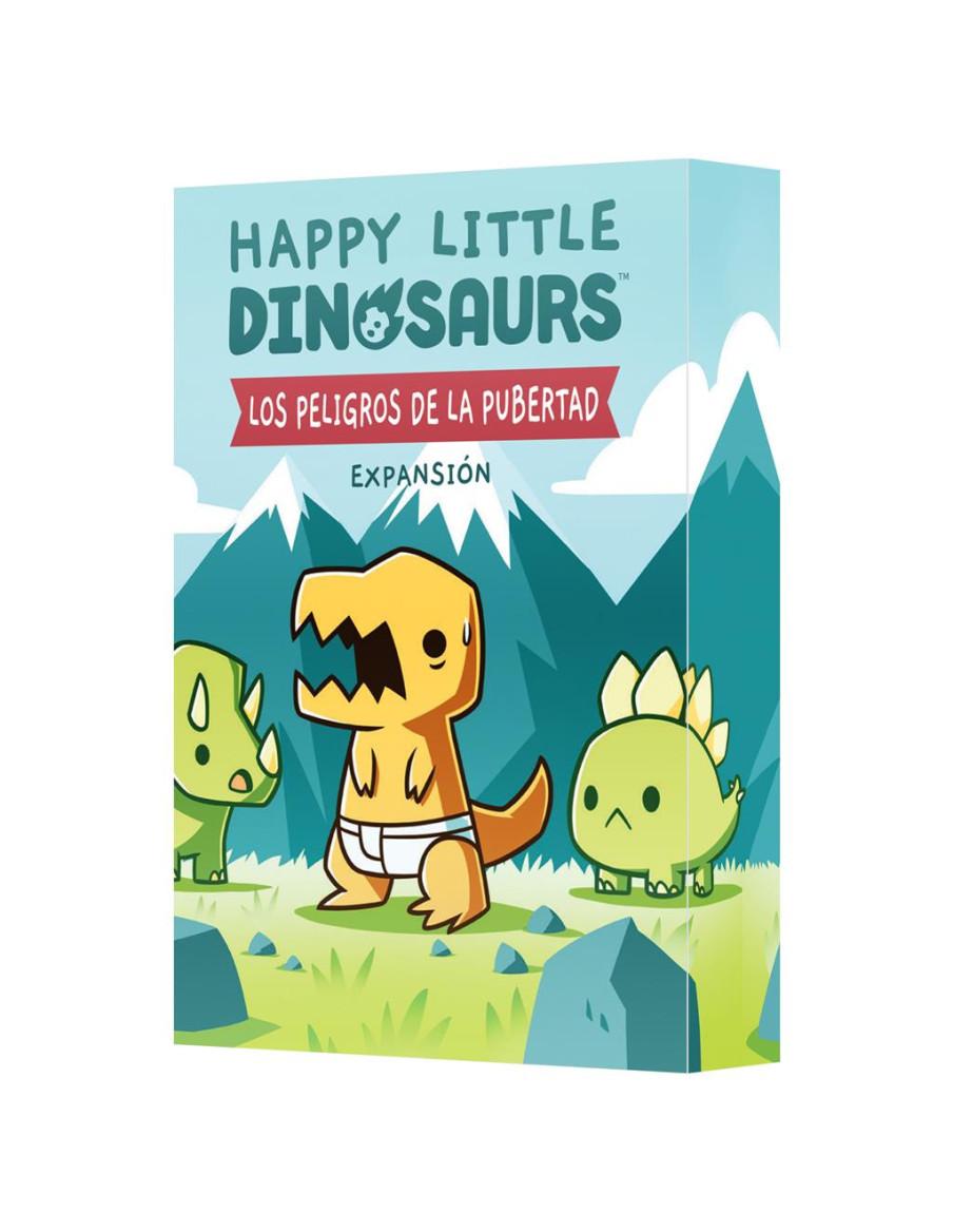 Happy Little Dinosaurs. Los Peligros de la Pubertad  - ¡Hablemos de la adolescencia! En esta expansión de 54 cartas revivirás lo