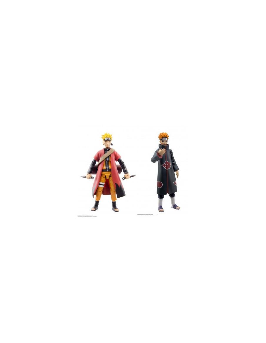 Figura Articulada. Naruto vs Pain. Naruto Shippuden  - 
