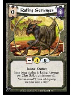Ratling Scavenger  - Ratling * Creature Items being attached to Ratling Scavenger cost 2 less Gold, to a minimum of 1.