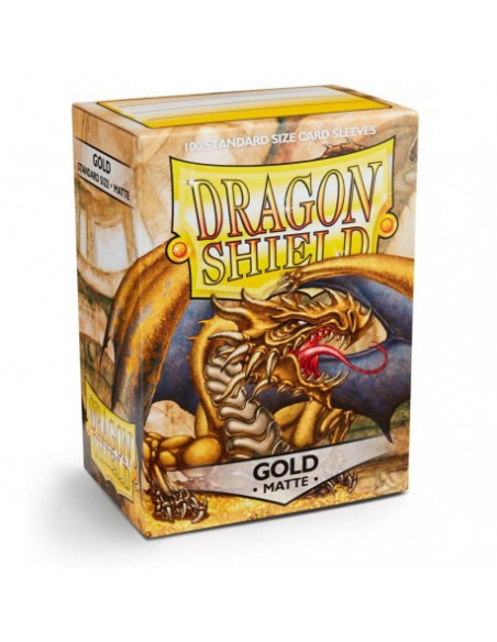 Dragon Shield Standard Size Sleeves (63x88mm) - Gold Mate (100)