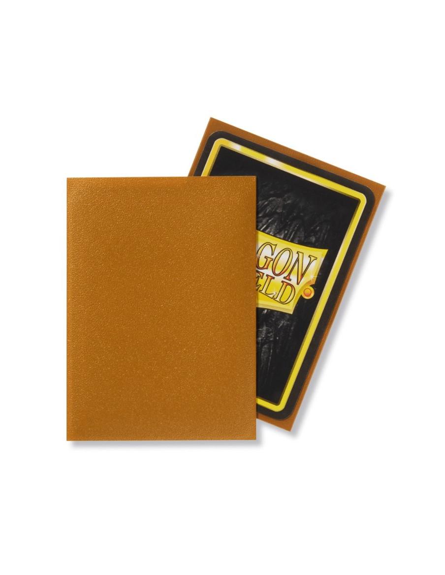 Fundas Dragon Shield Tamaño Standard (63x88mm) - Oro Mate (100)  - Fundas Tamaño Magic The Gathering, Pokemon TCG, Digimon TCG, 