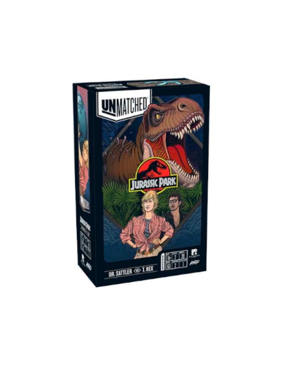 Unmatched Jurassic Park Dra. Sattler Vs T'Rex (Inglés)  - 8Unmatched Dr Sattler vs T-Rex, juego de mesa en inglés de las editori