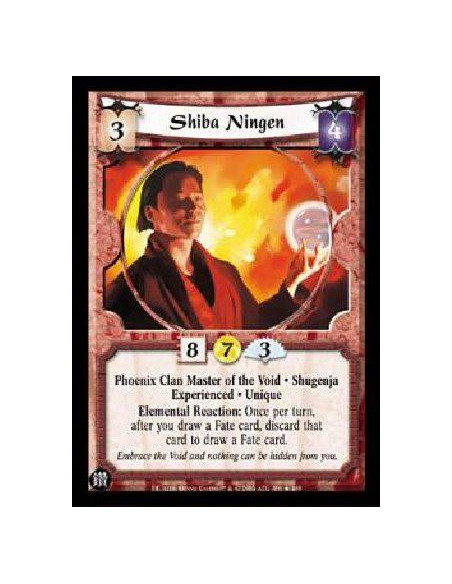 Shiba Ningen Exp FOIL  - Phoenix Clan Master of the Void * Shugenja Experienced * Unique Elemental Reaction: Once per turn, afte