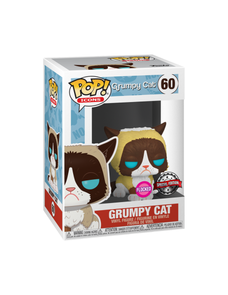 Funko Pop. Grumpy Cat. Flocked (caja dañada)  - Funko Pop Grumpy Cat. Flocked (caja dañada)