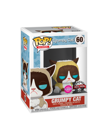 Pop Grumpy Cat. Grumpy Cat Flocked (damaged box)
