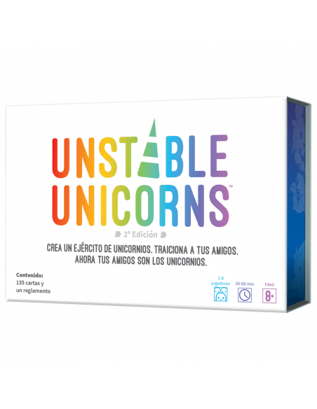 Unstable Unicorns  - Crea un ejército de unicornios. Traiciona a tus amigos. Ahora tus amigos son los unicornios.  Unstable Unic