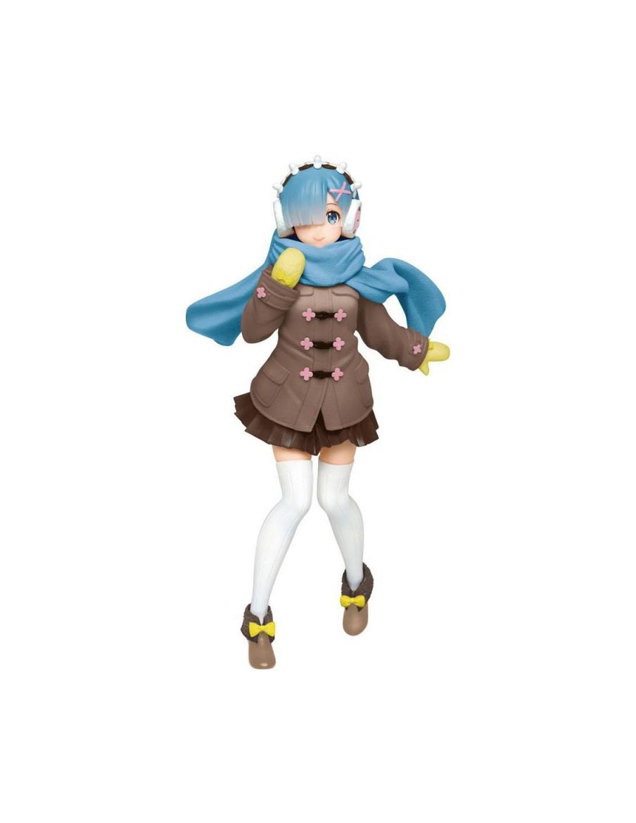 Banpresto Re:Zero Precious Rem Original Winter Ver. Renewal – Figura PVC 23 Cm