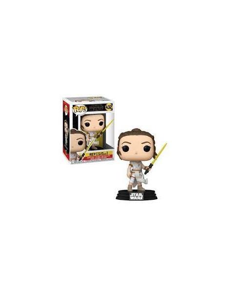 Funko Pop. Rey Sable amarillo. Star Wars (Figura Dañada)  - Figura Rey con sable amarillo (Rise of Skywalker)