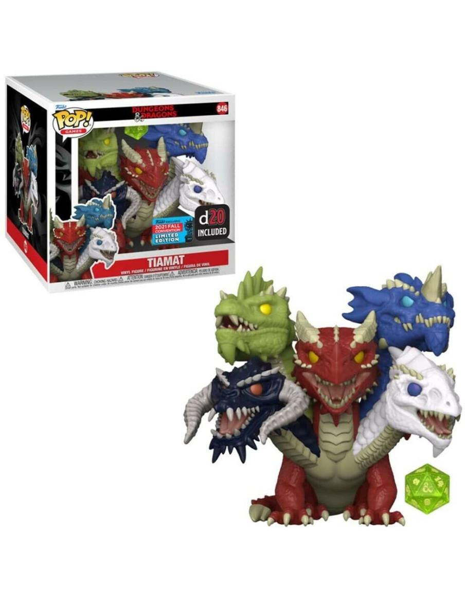 Funko Pop Tiamat (6 pulgadas) con dado de 20. Dragones y Mazmorras.  - Funko Pop Tiamat (6 pulgadas) con dado de 20. Dragones y 