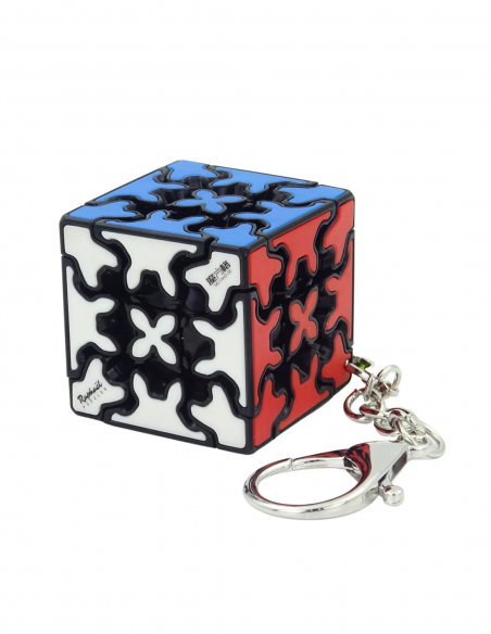 Gear Cube Black Body Keychain QiYi