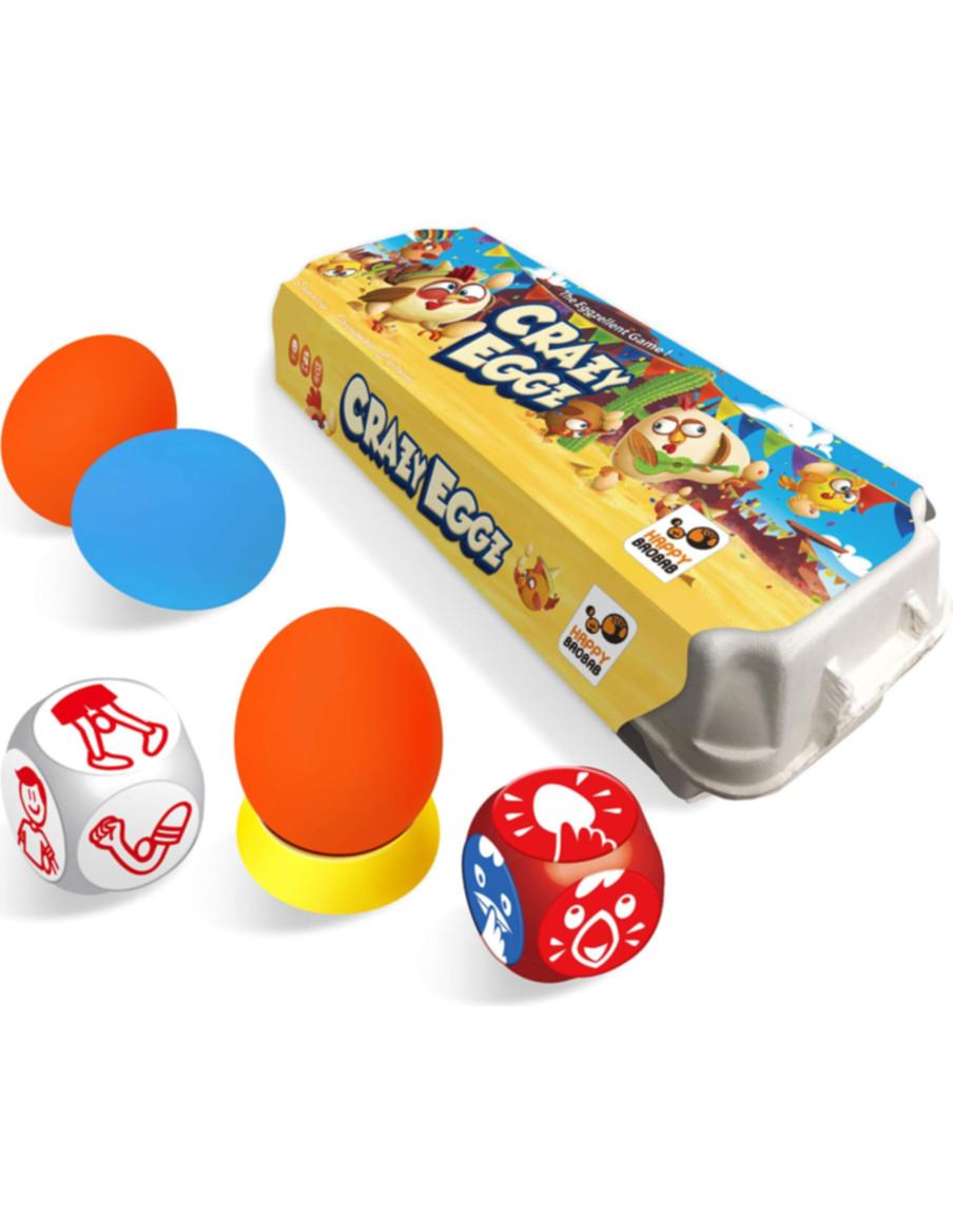 Crazy Eggz  - Crazy Eggz es un juego de mesa de reglas sencillas y muy dinámicas que gana el que más huevos conserva al final de