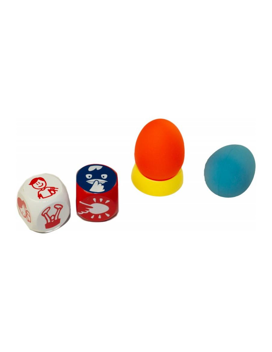 Crazy Eggz  - Crazy Eggz es un juego de mesa de reglas sencillas y muy dinámicas que gana el que más huevos conserva al final de