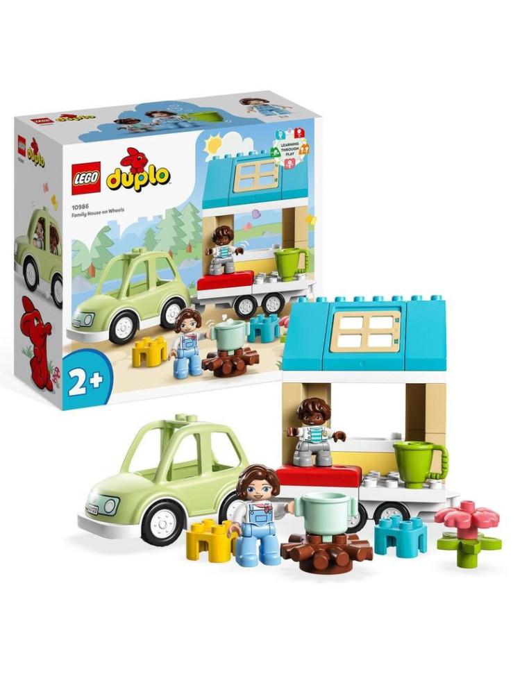 Lego Duplo. Family House on Wheels  - Embark on a big adventure with your adventurous toddler with the LEGO® DUPLO® Town Family 