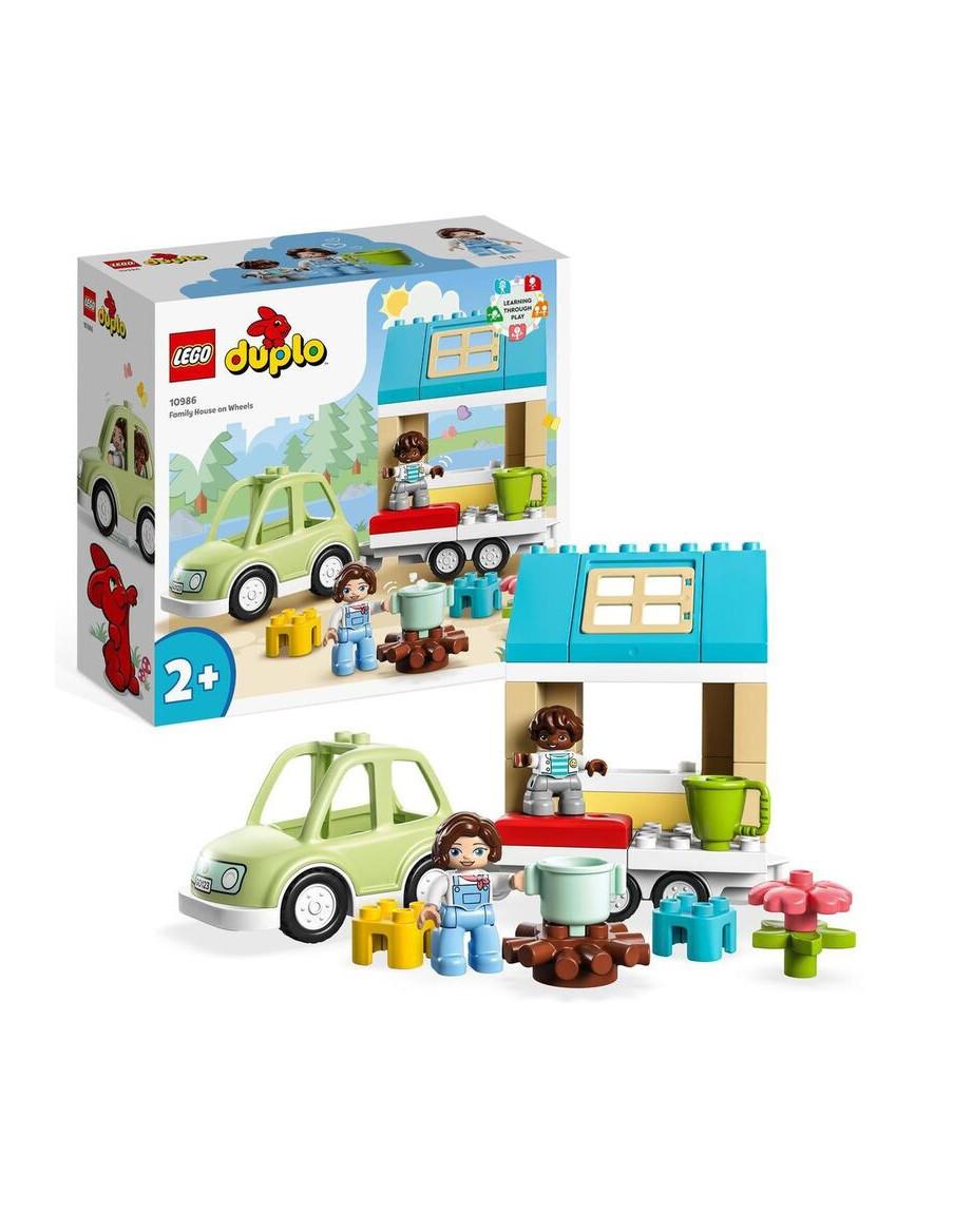 Lego Duplo. Family House on Wheels  - Embark on a big adventure with your adventurous toddler with the LEGO® DUPLO® Town Family 