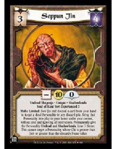 Seppun Jin FOIL  - Undead Shugenja * Unique * Shadowlands Soul of Kuni Yori Experienced 3 Maho Limited: Bow Jin and discard a ca