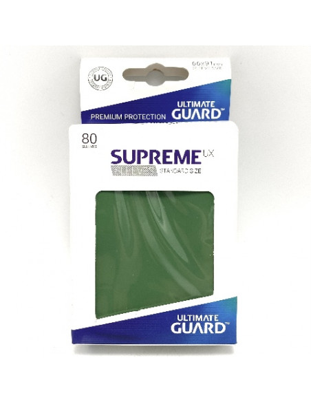 Fundas Ultimate Guard Supreme Verde oscuro (66x91mm Estandar) (80)