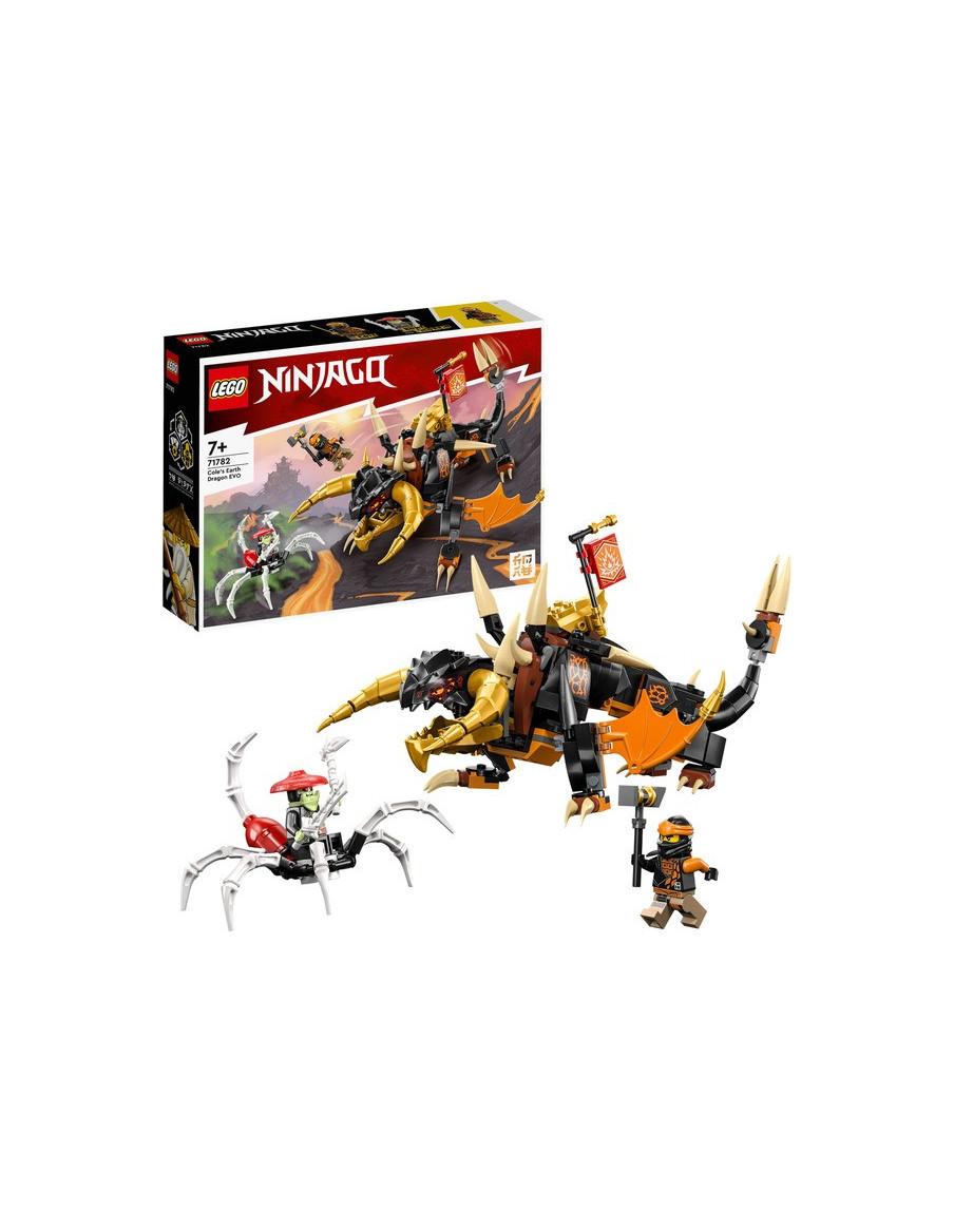 Lego Ninjago: Dragón de Tierra EVO de Cole  - A los niños a partir de 7 años les entusiasmará interpretar emocionantes batallas 