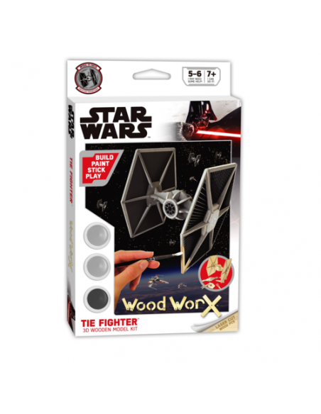 Model Kit Wood WorX Tie Fighter. Star Wars