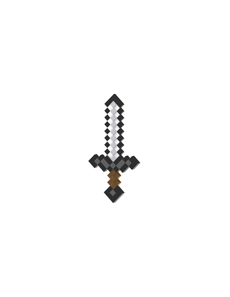 Espada de Hierro Minecraft. Mattel  - Replica Espada de Hierro Minecraft